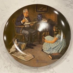 Norman Rockwell “The Story Teller” plate